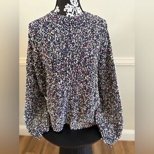 JohnPaulRichard Black Confetti Knit Sweater Cozy Soft Size:2X